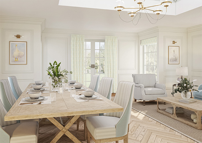 Gentle Palm, Lemon - Made to Measure Curtains - Image 8